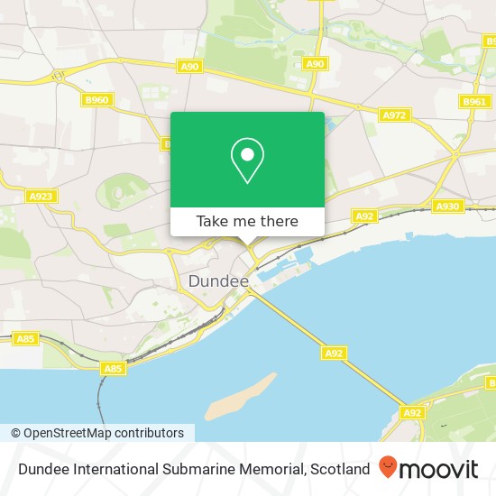 Dundee International Submarine Memorial map