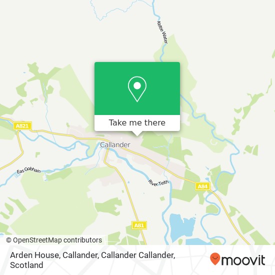 Arden House, Callander, Callander Callander map