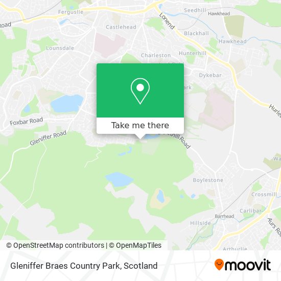 Gleniffer Braes Country Park map