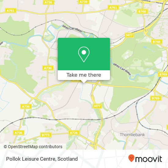 Pollok Leisure Centre map