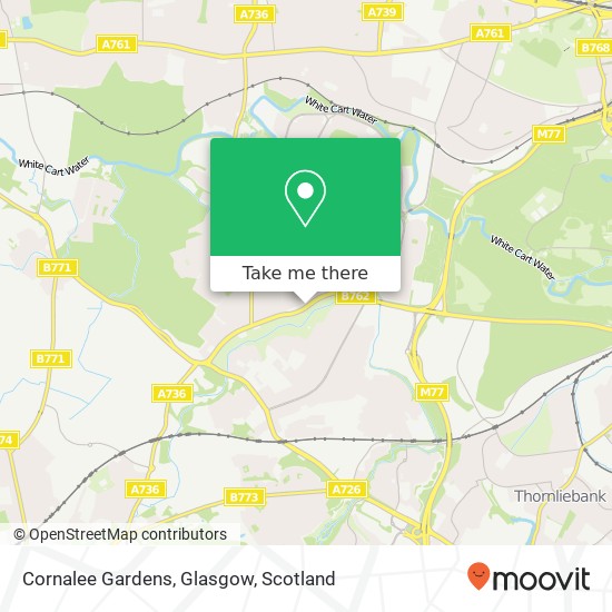 Cornalee Gardens, Glasgow map