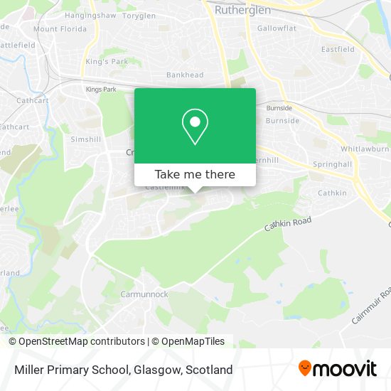 Miller Primary School, Glasgow map