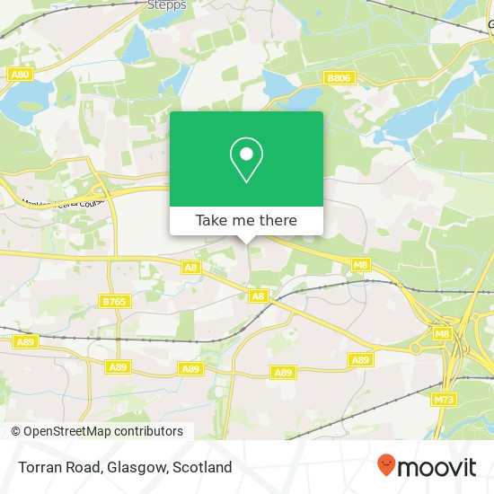 Torran Road, Glasgow map