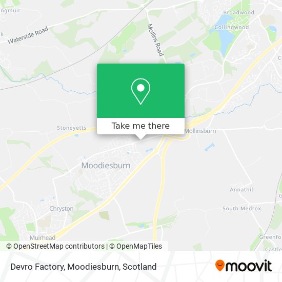 Devro Factory, Moodiesburn map