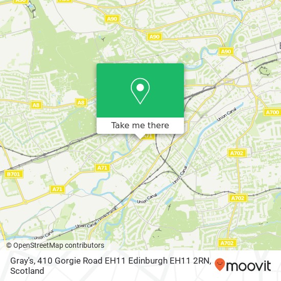 Gray's, 410 Gorgie Road EH11 Edinburgh EH11 2RN map