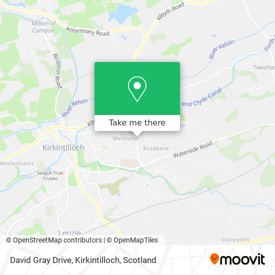 David Gray Drive, Kirkintilloch map