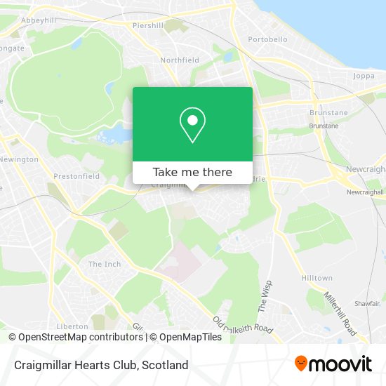 Craigmillar Hearts Club map