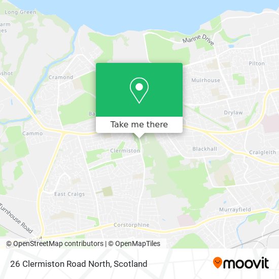 26 Clermiston Road North map