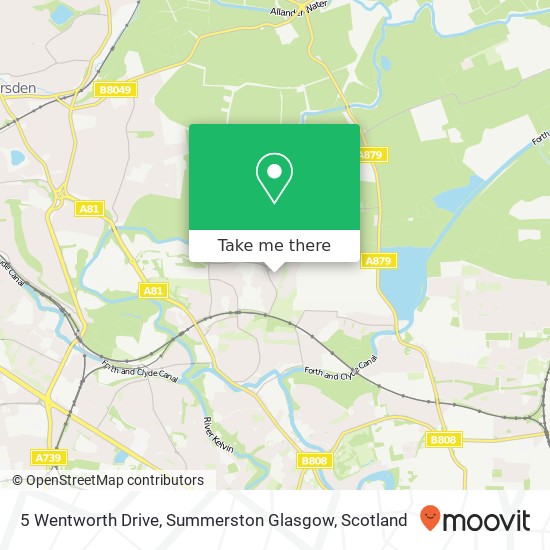 5 Wentworth Drive, Summerston Glasgow map