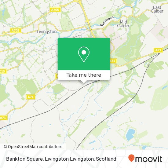 Bankton Square, Livingston Livingston map