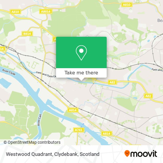Westwood Quadrant, Clydebank map