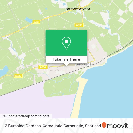 2 Burnside Gardens, Carnoustie Carnoustie map