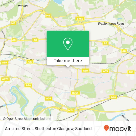 Amulree Street, Shettleston Glasgow map