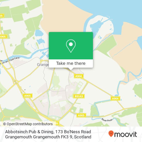 Abbotsinch Pub & Dining, 173 Bo'Ness Road Grangemouth Grangemouth FK3 9 map