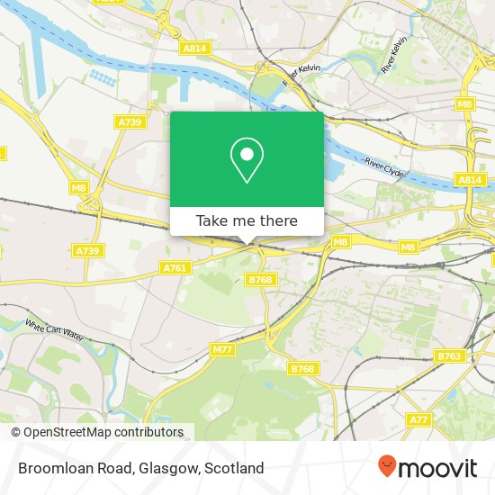 Broomloan Road, Glasgow map