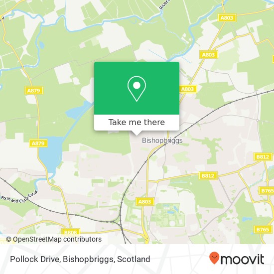 Pollock Drive, Bishopbriggs map