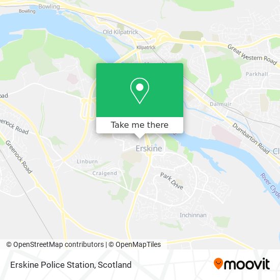 Erskine Police Station map