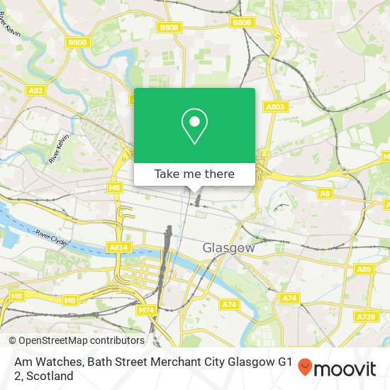 Am Watches, Bath Street Merchant City Glasgow G1 2 map
