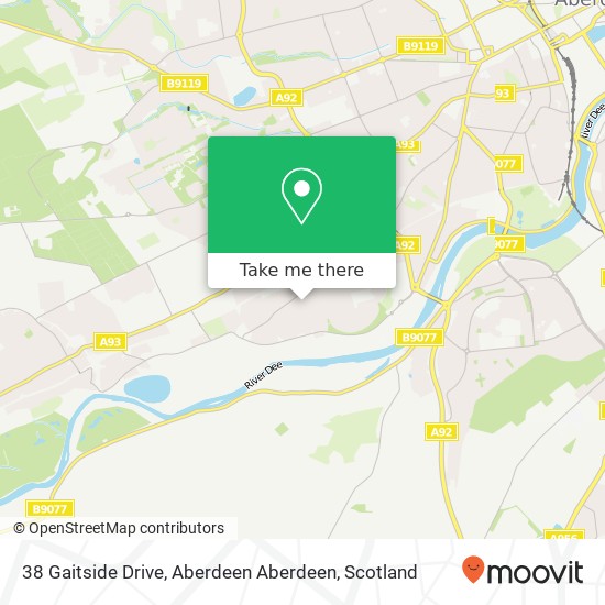 38 Gaitside Drive, Aberdeen Aberdeen map