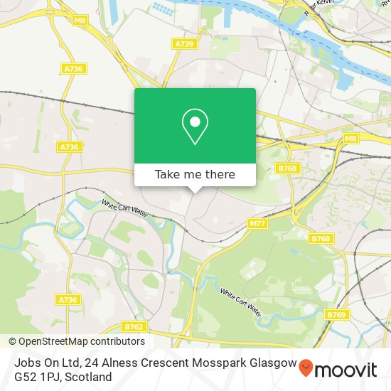 Jobs On Ltd, 24 Alness Crescent Mosspark Glasgow G52 1PJ map