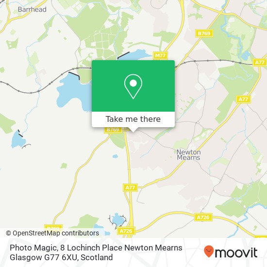 Photo Magic, 8 Lochinch Place Newton Mearns Glasgow G77 6XU map