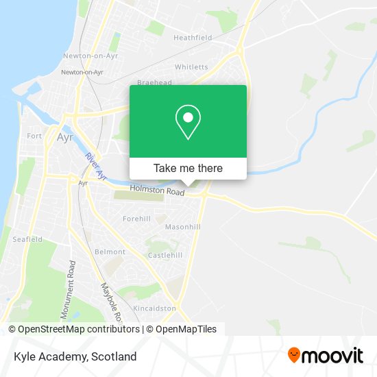 Kyle Academy map