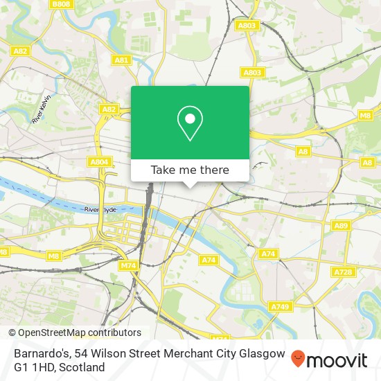 Barnardo's, 54 Wilson Street Merchant City Glasgow G1 1HD map