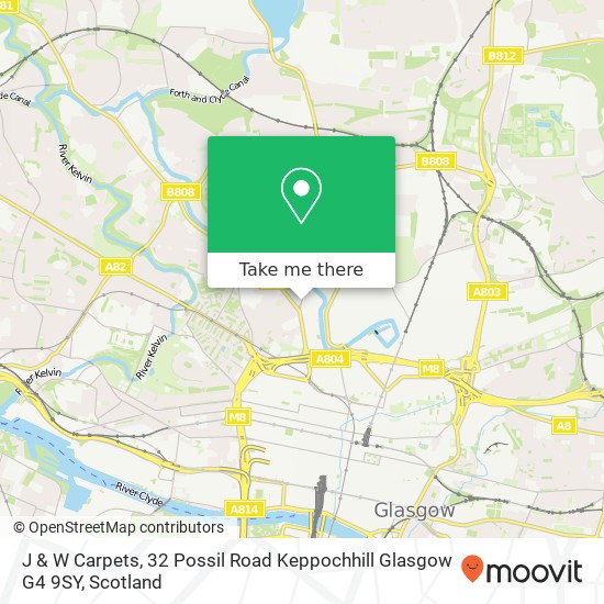 J & W Carpets, 32 Possil Road Keppochhill Glasgow G4 9SY map