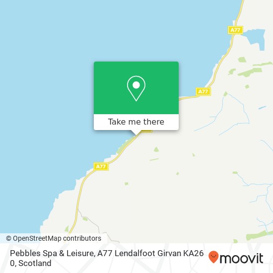 Pebbles Spa & Leisure, A77 Lendalfoot Girvan KA26 0 map