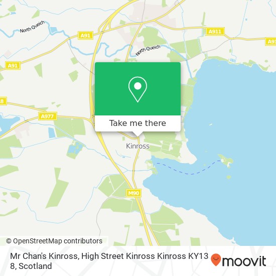 Mr Chan's Kinross, High Street Kinross Kinross KY13 8 map