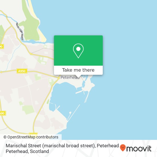 Marischal Street (marischal broad street), Peterhead Peterhead map