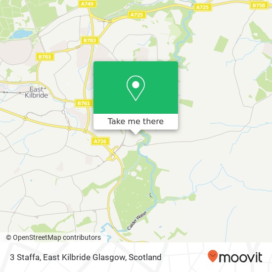 3 Staffa, East Kilbride Glasgow map