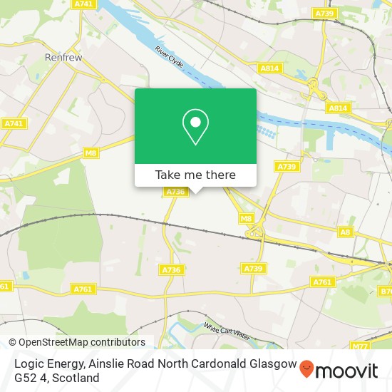 Logic Energy, Ainslie Road North Cardonald Glasgow G52 4 map