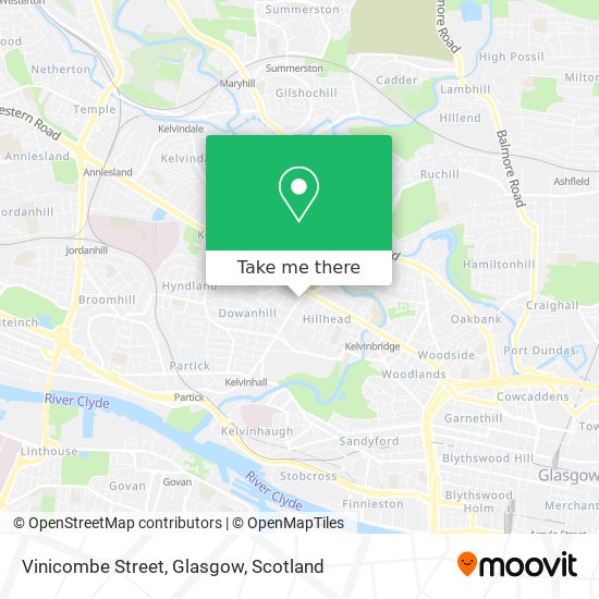 Vinicombe Street, Glasgow map