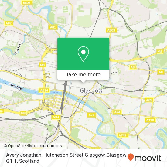 Avery Jonathan, Hutcheson Street Glasgow Glasgow G1 1 map