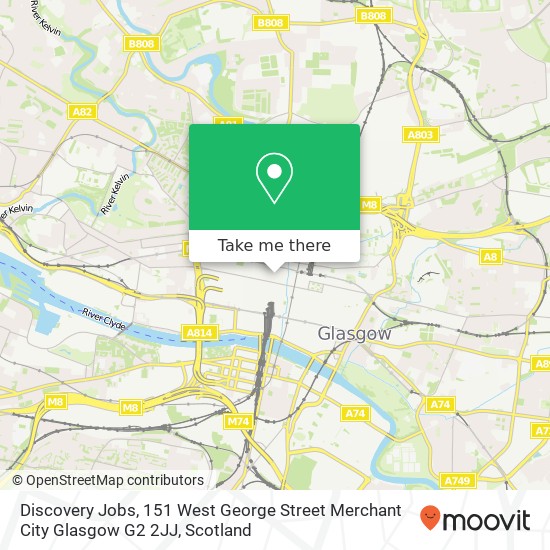 Discovery Jobs, 151 West George Street Merchant City Glasgow G2 2JJ map