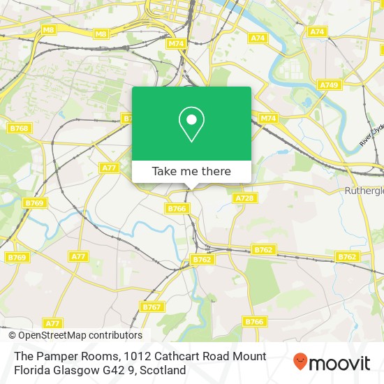 The Pamper Rooms, 1012 Cathcart Road Mount Florida Glasgow G42 9 map