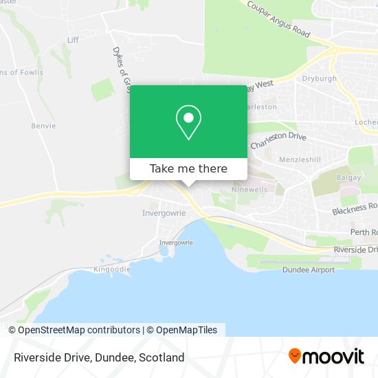 Riverside Drive, Dundee map
