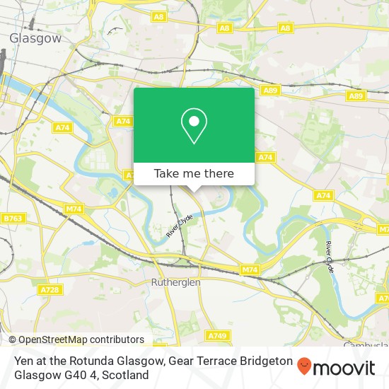 Yen at the Rotunda Glasgow, Gear Terrace Bridgeton Glasgow G40 4 map