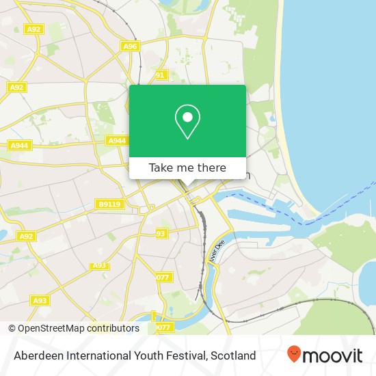 Aberdeen International Youth Festival map