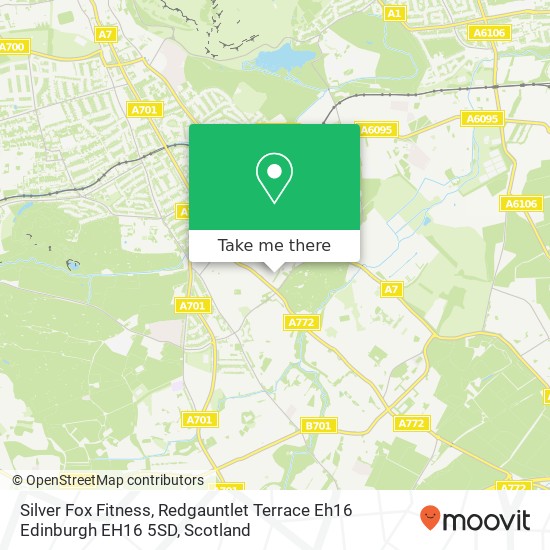 Silver Fox Fitness, Redgauntlet Terrace Eh16 Edinburgh EH16 5SD map