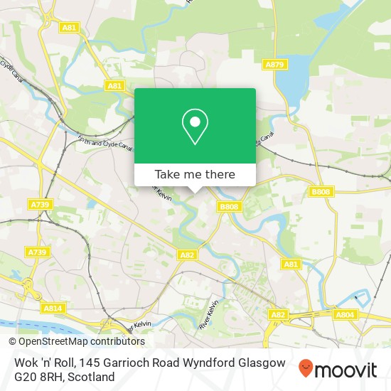 Wok 'n' Roll, 145 Garrioch Road Wyndford Glasgow G20 8RH map