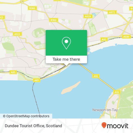 Dundee Tourist Office map