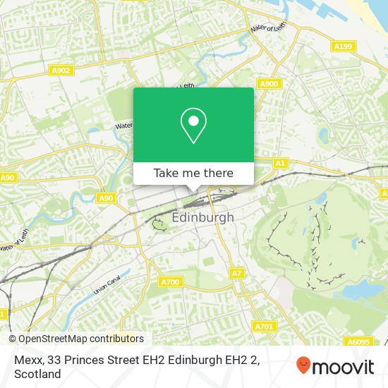 Mexx, 33 Princes Street EH2 Edinburgh EH2 2 map