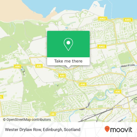 Wester Drylaw Row, Edinburgh map