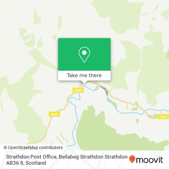 Strathdon Post Office, Bellabeg Strathdon Strathdon AB36 8 map