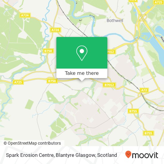 Spark Erosion Centre, Blantyre Glasgow map