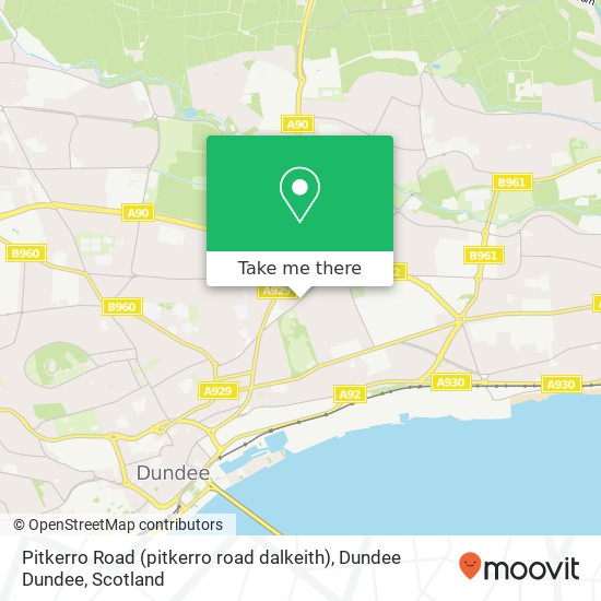 Pitkerro Road (pitkerro road dalkeith), Dundee Dundee map