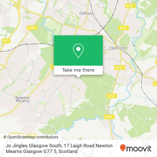 Jo Jingles Glasgow South, 17 Laigh Road Newton Mearns Glasgow G77 5 map