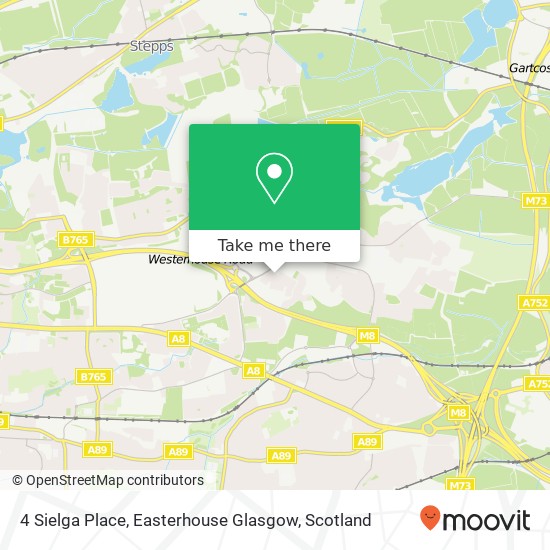 4 Sielga Place, Easterhouse Glasgow map